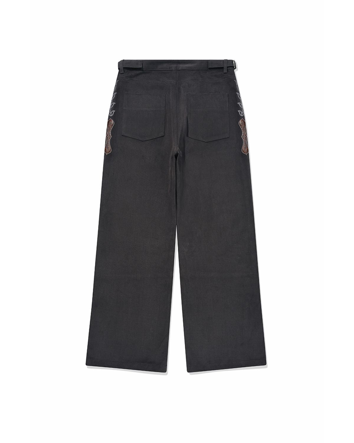 카락터(KARACTOR) Western boots cut work pants / Charcoal