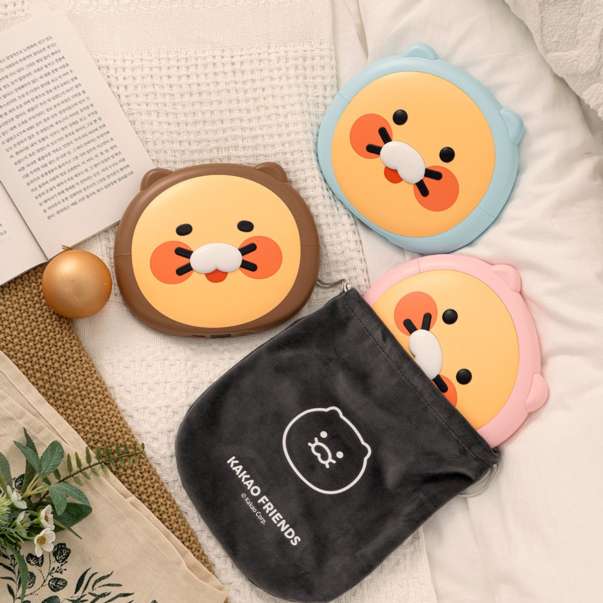 카카오프렌즈 파트너(KAKAOFRIENDS PARTNERS) 빅워머 온열찜질기&보조배터리 10000mAh