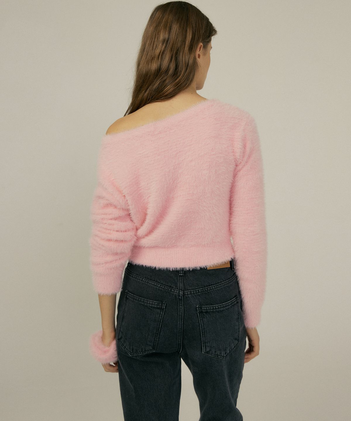 오떼뜨(OCTETTE) SOFT BOAT NECK KNIT_PINK