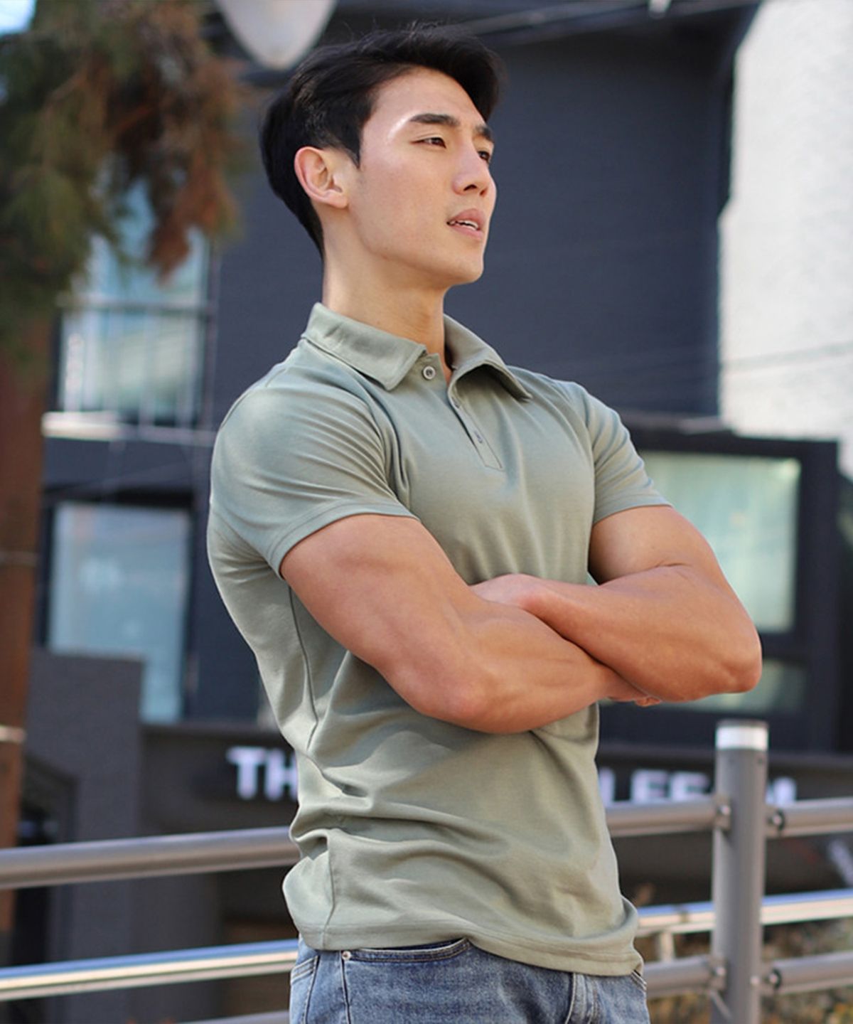 보스트핏(BOASTFIT) 머슬핏 카라넥 반팔티셔츠 - 사이즈 & 후기 | 무신사
