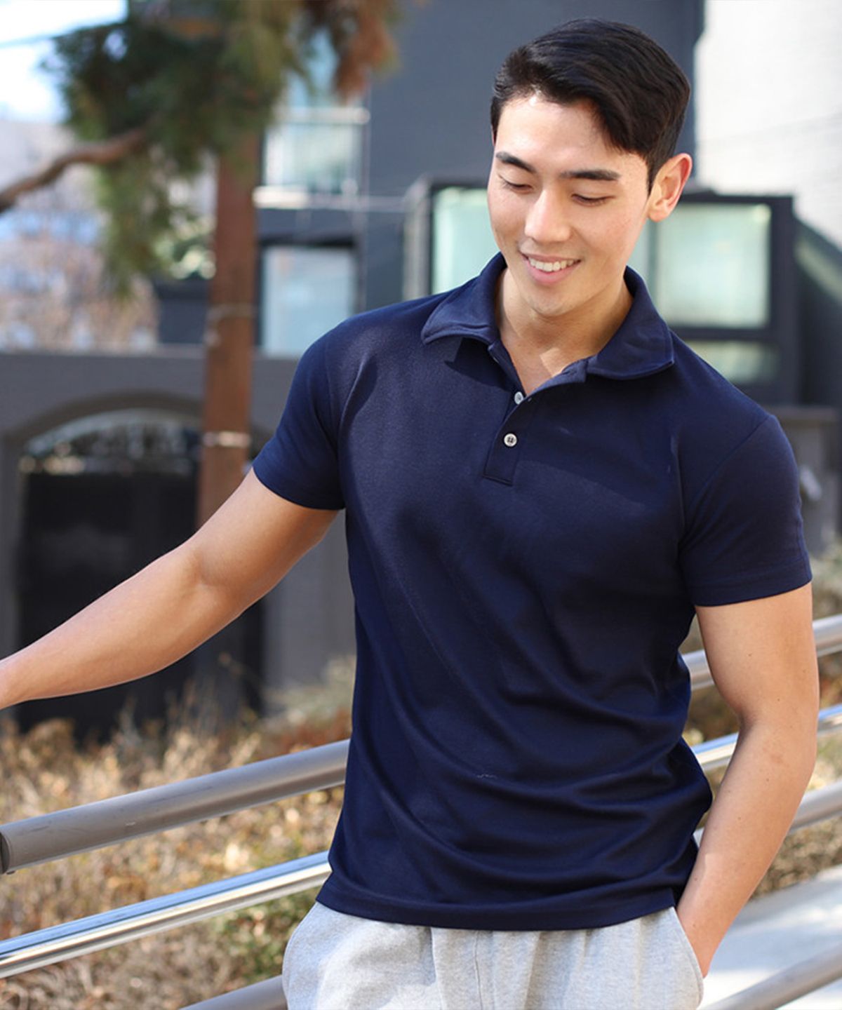 보스트핏(BOASTFIT) 머슬핏 카라넥 반팔티셔츠
