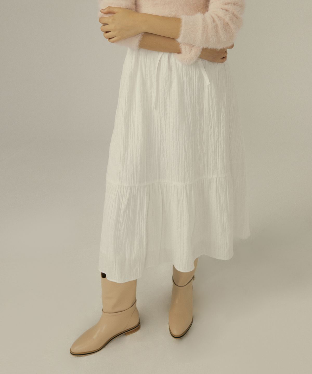 오떼뜨(OCTETTE) COZY COTTON SLIP OPS_IVORY