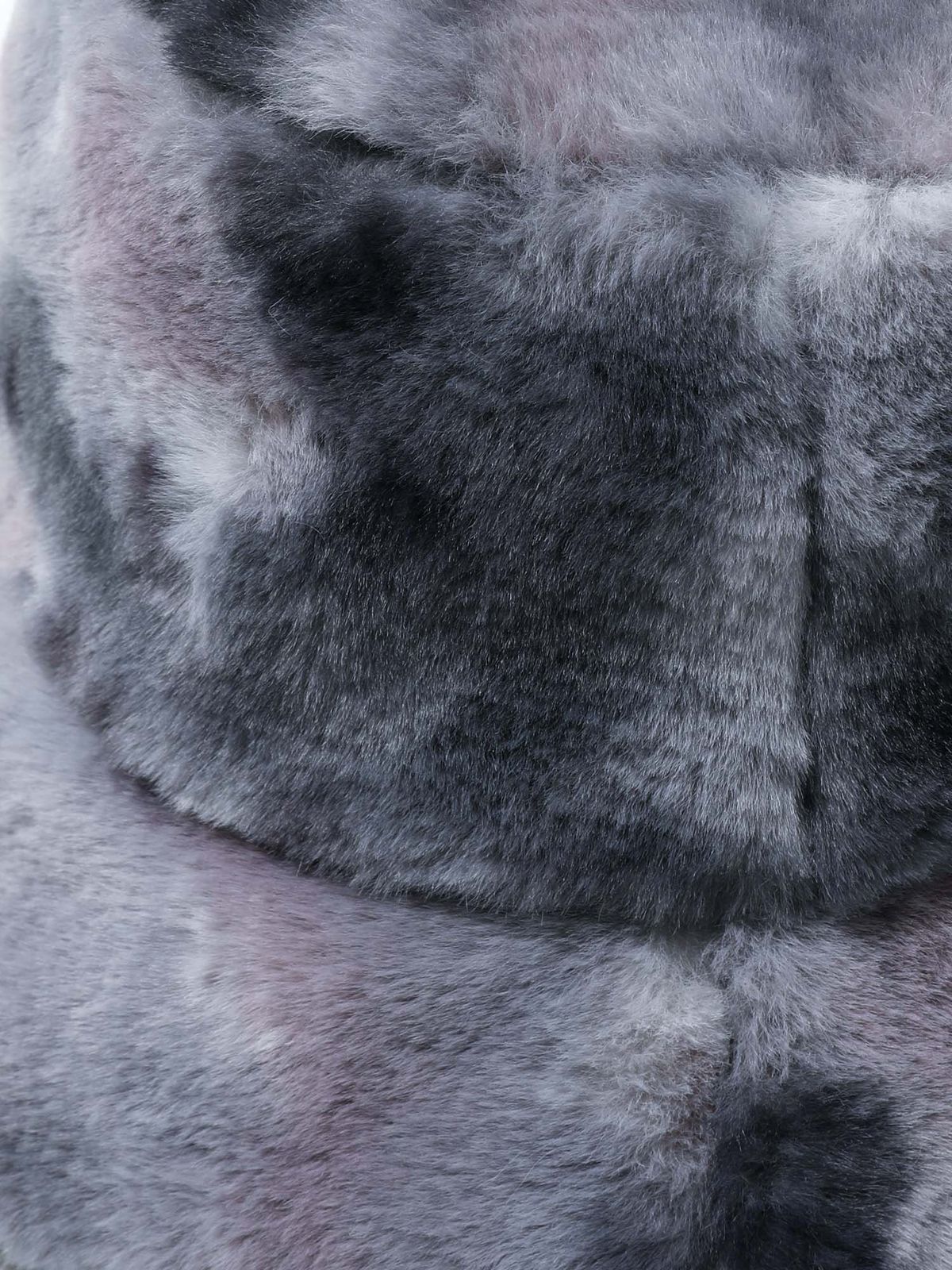 딜레탕티즘(DILETTANTISME) 자미로콰이 블루 팬지 퍼 버킷햇