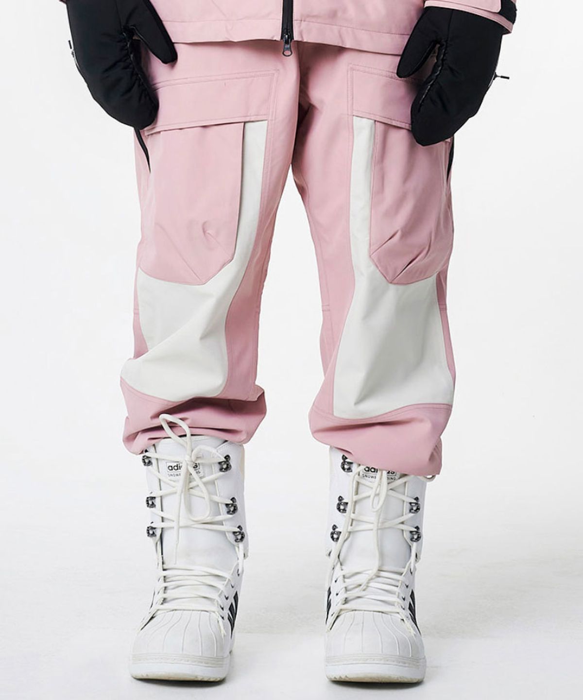 돌아우터웨어(DOLL OUTERWEAR) 콰트레 스노우보드복 조거 팬츠 핑크 남녀공용