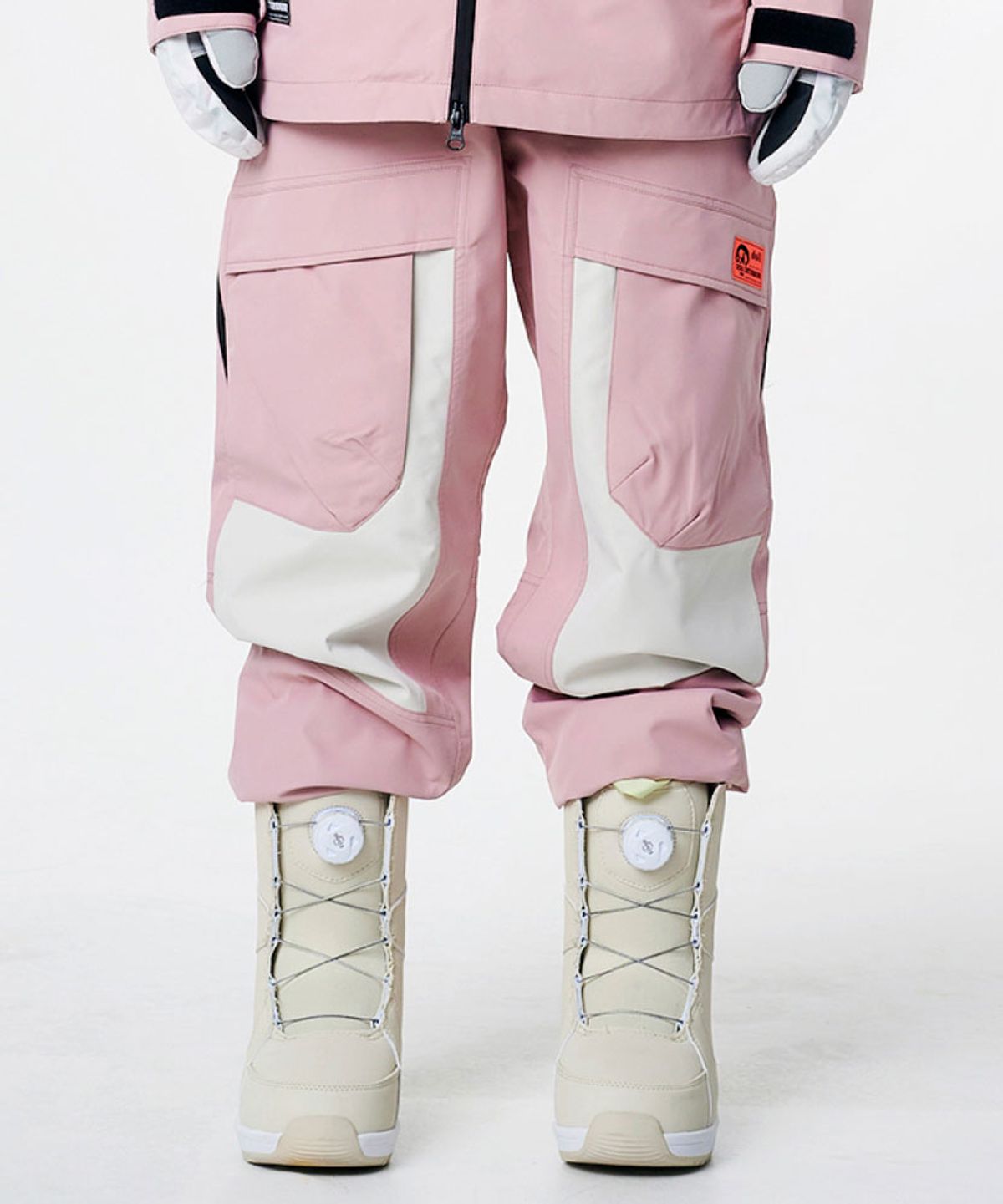 돌아우터웨어(DOLL OUTERWEAR) 콰트레 스노우보드복 조거 팬츠 핑크 남녀공용