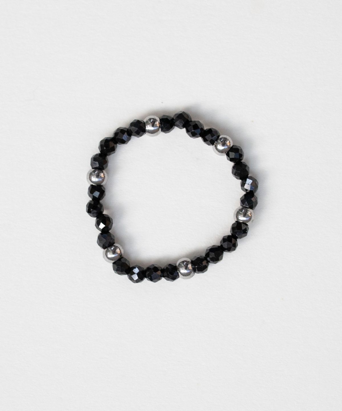 메리모티브(MERRYMOTIVE) Black gemstone with surgical ball ring