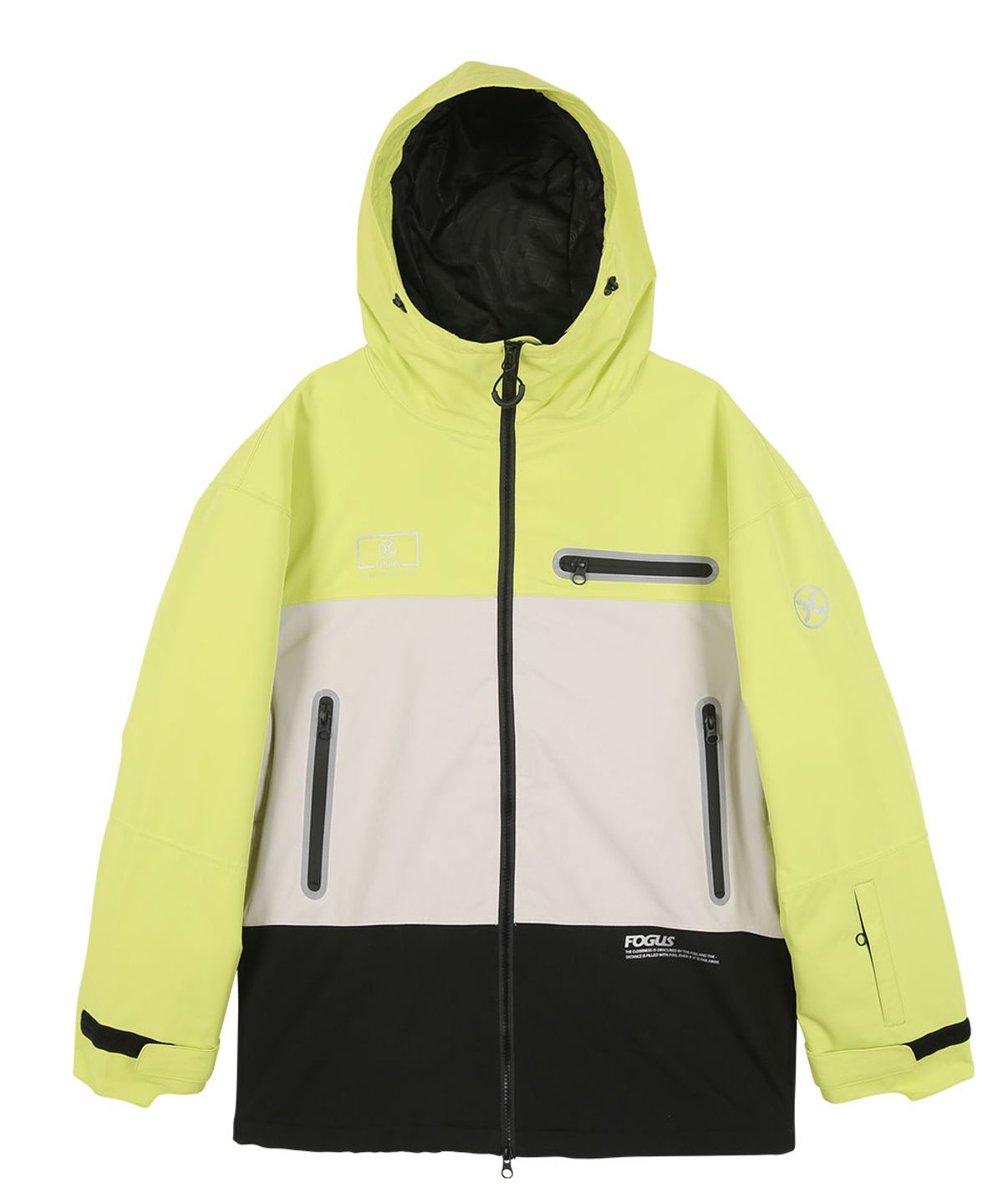 돌아우터웨어(DOLL OUTERWEAR) [DOLL X FOGUS] 링코 스노우보드복 자켓 라임 남녀공용
