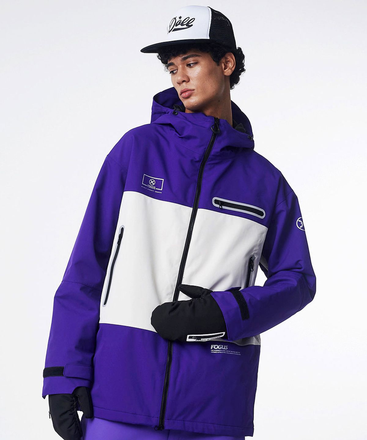 돌아우터웨어(DOLL OUTERWEAR) [DOLL X FOGUS] 링코 스노우보드복 자켓 퍼플 남녀공용