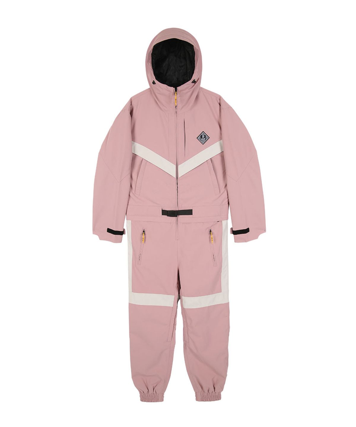 돌아우터웨어(DOLL OUTERWEAR) 브이라인 스노우보드복 점프슈트 핑크 남녀공용 보드복자켓 보드복팬츠