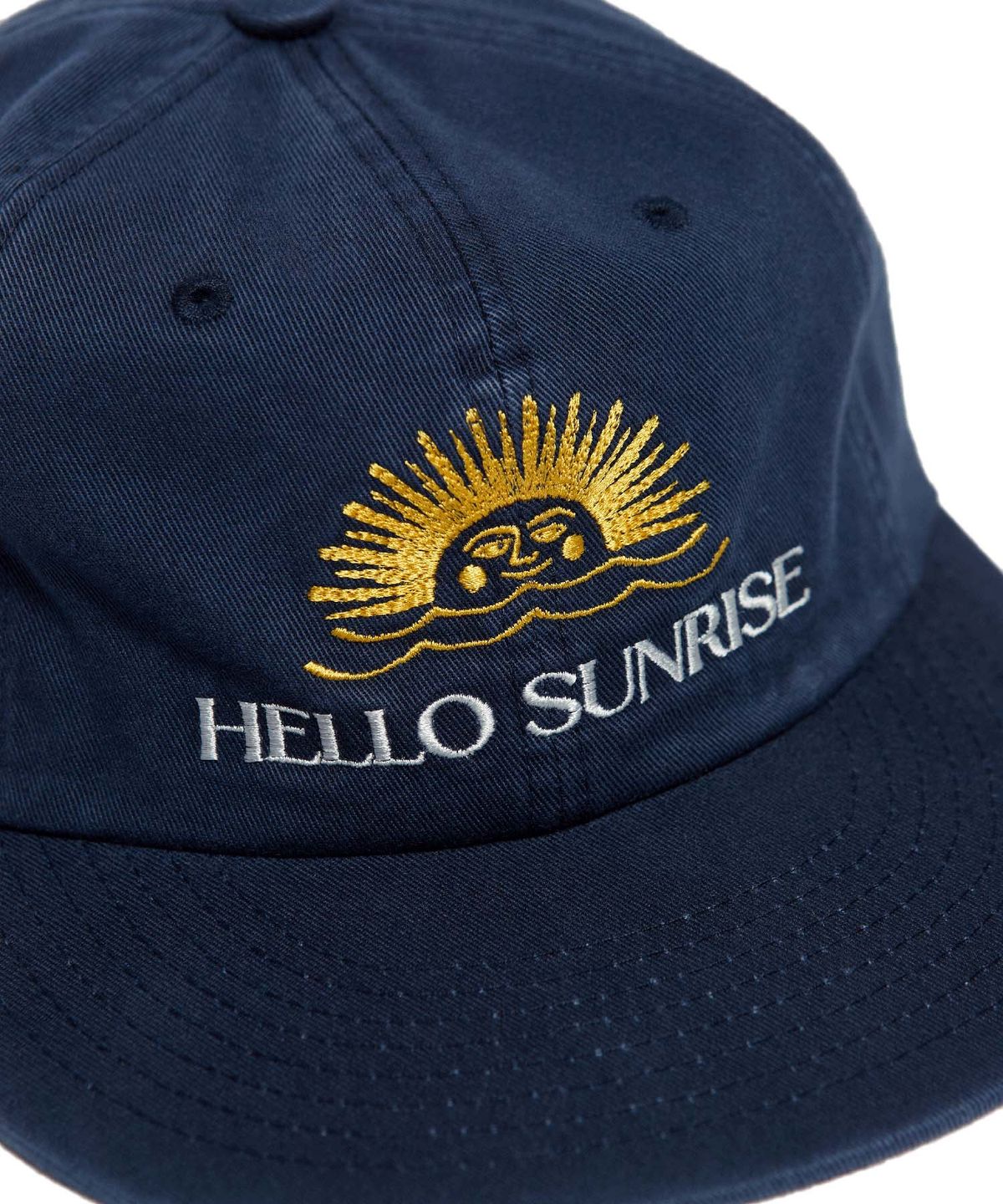 헬로 선라이즈(HELLO SUNRISE) Washed Two Tone Logo 6Panel Cap (Navy)