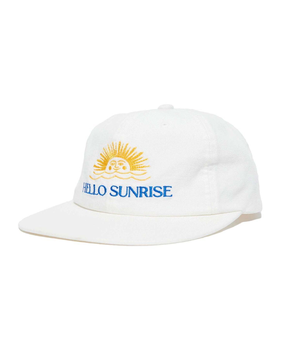 헬로 선라이즈(HELLO SUNRISE) Washed Two Tone Logo 6Panel Cap (Off White)