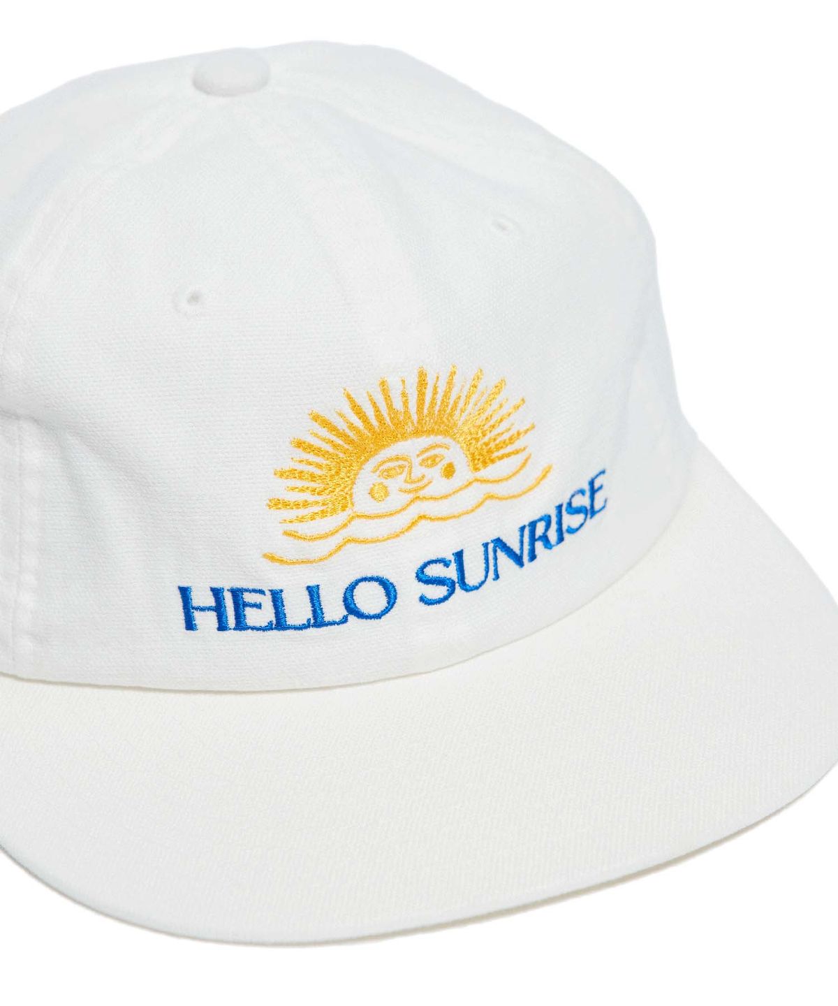 헬로 선라이즈(HELLO SUNRISE) Washed Two Tone Logo 6Panel Cap (Off White)