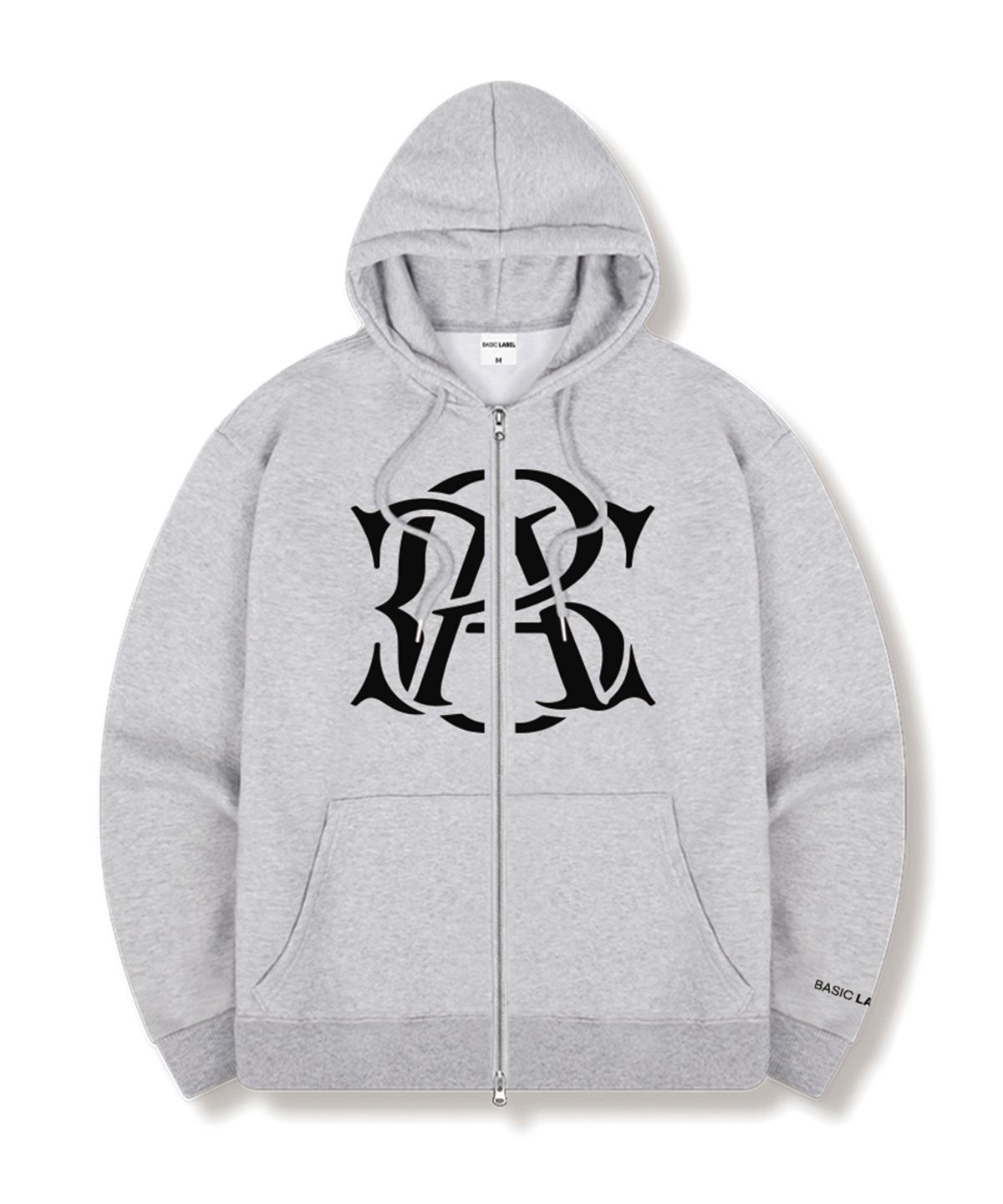 베이직라벨(BASIC LABEL) Mark Core 2-Way Oversized Hoodie Zip-Up 4 Color [BLBH_2003]