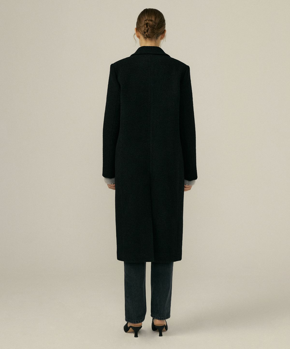 오떼뜨(OCTETTE) STANDARD BOUCLE COAT_BLACK