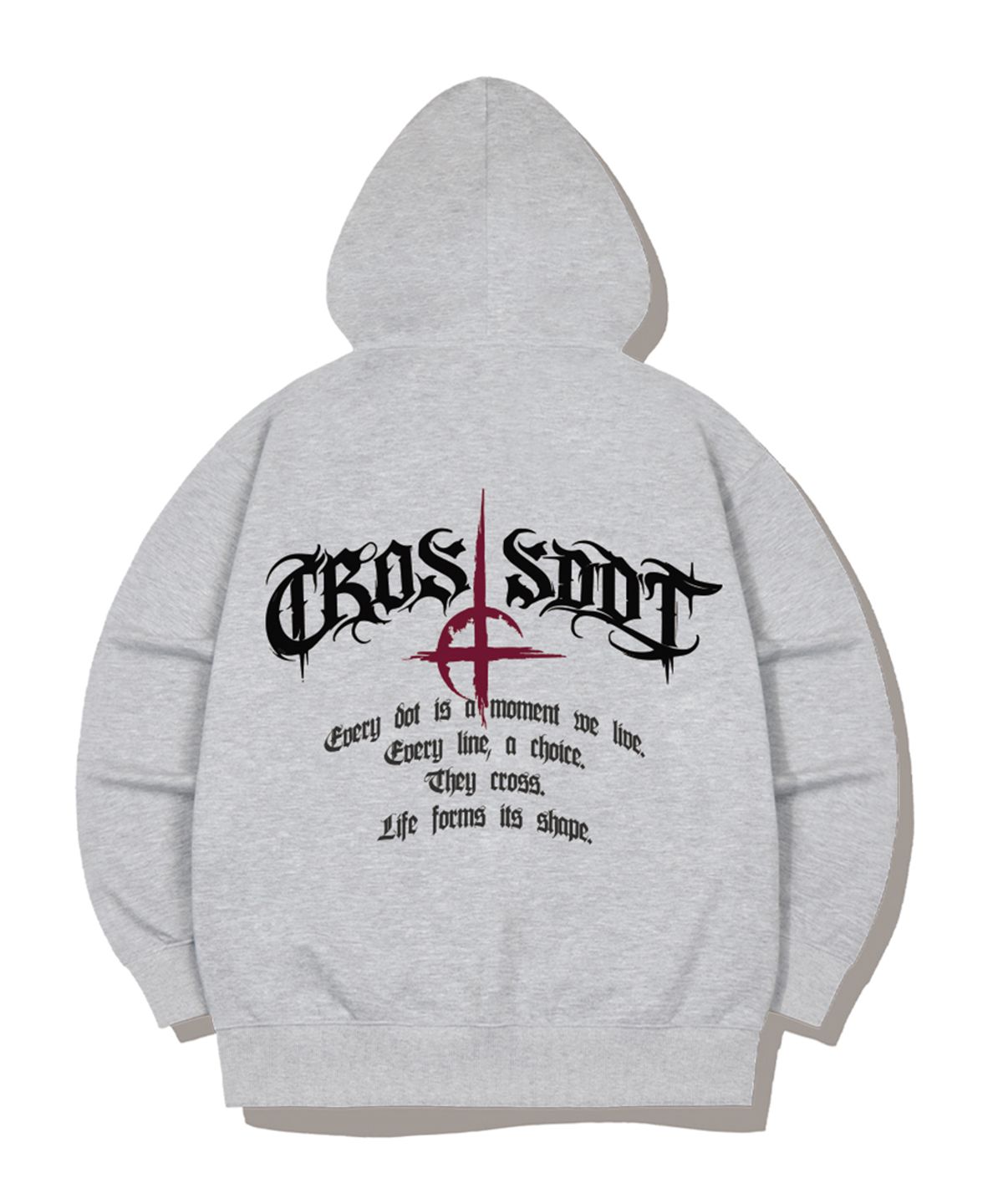 크로스닷(CROSSDOT) 다크니스 2WAY 오버핏 후드집업 3 Color [CRDH_4002]