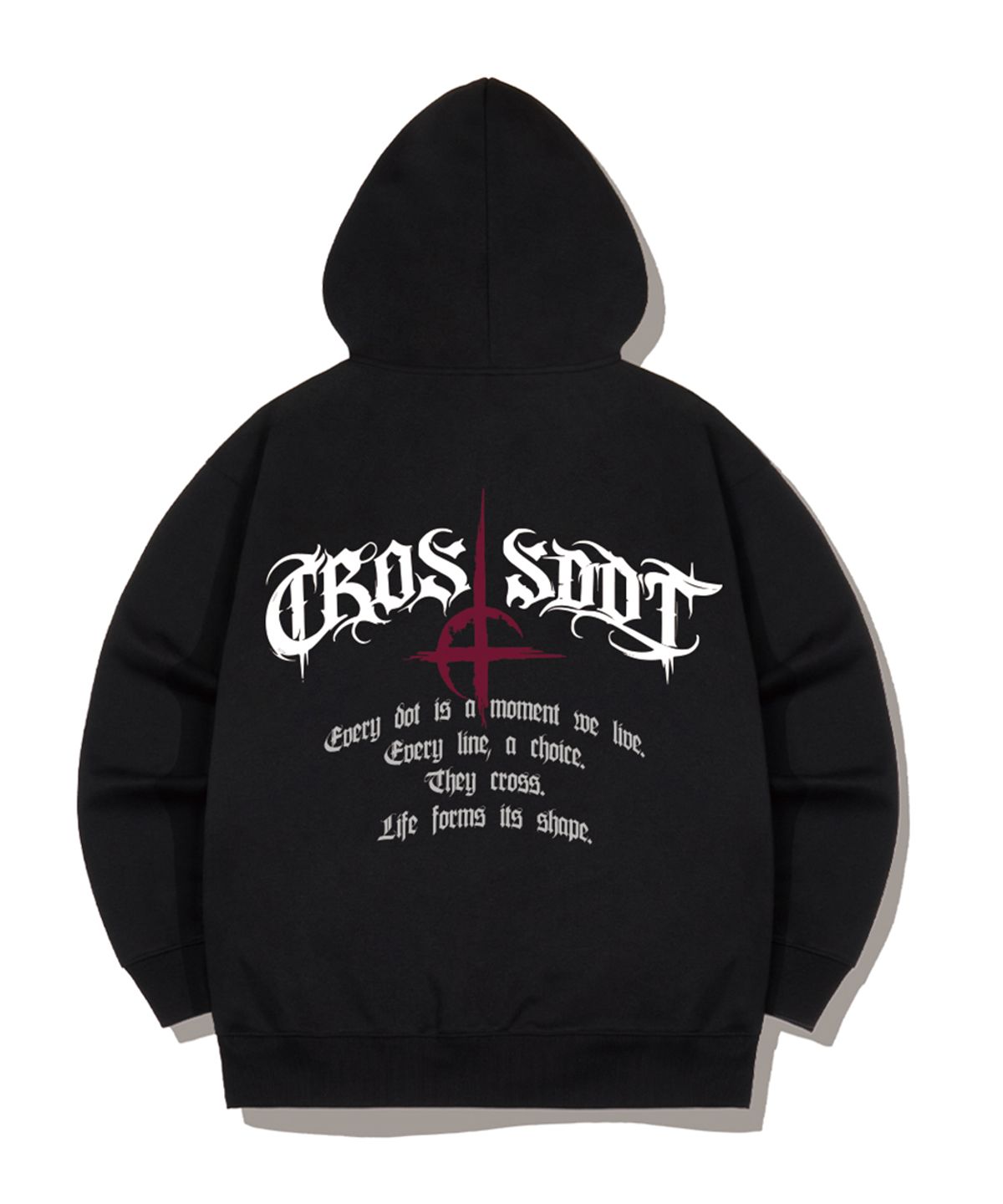 크로스닷(CROSSDOT) 다크니스 2WAY 오버핏 후드집업 3 Color [CRDH_4002]