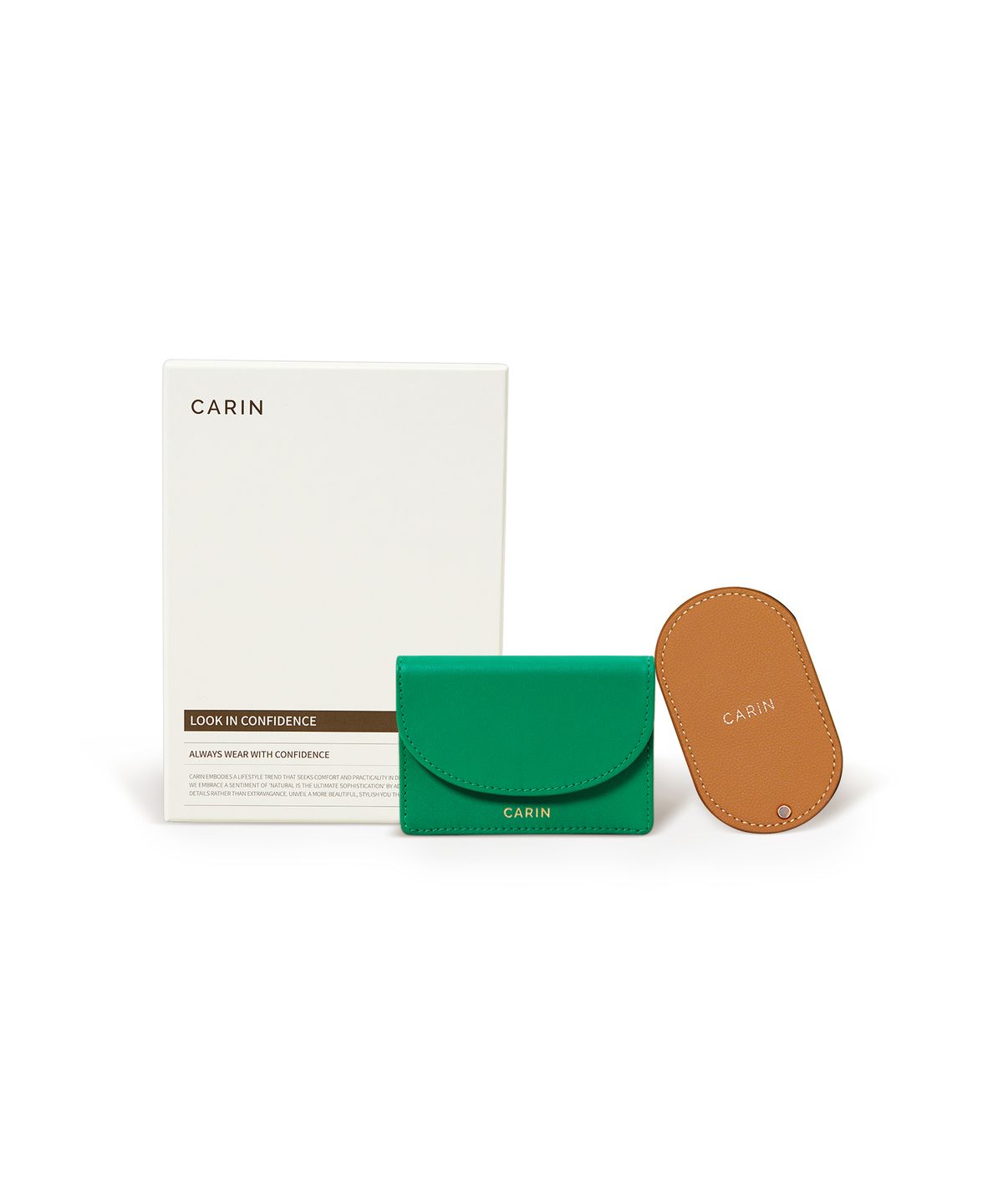 카린(CARIN) 스페셜 기프트 세트 (아코디언 카드지갑+핸드미러)