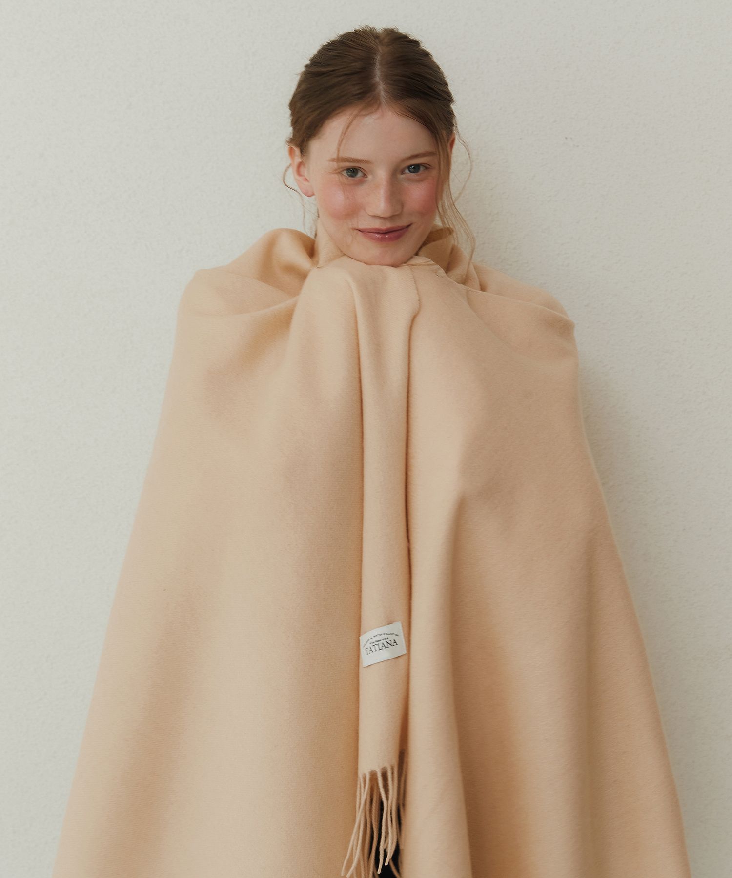 MUSINSA | TATIANA Maxi Rams wool scarf MF8011 Milk ButTER