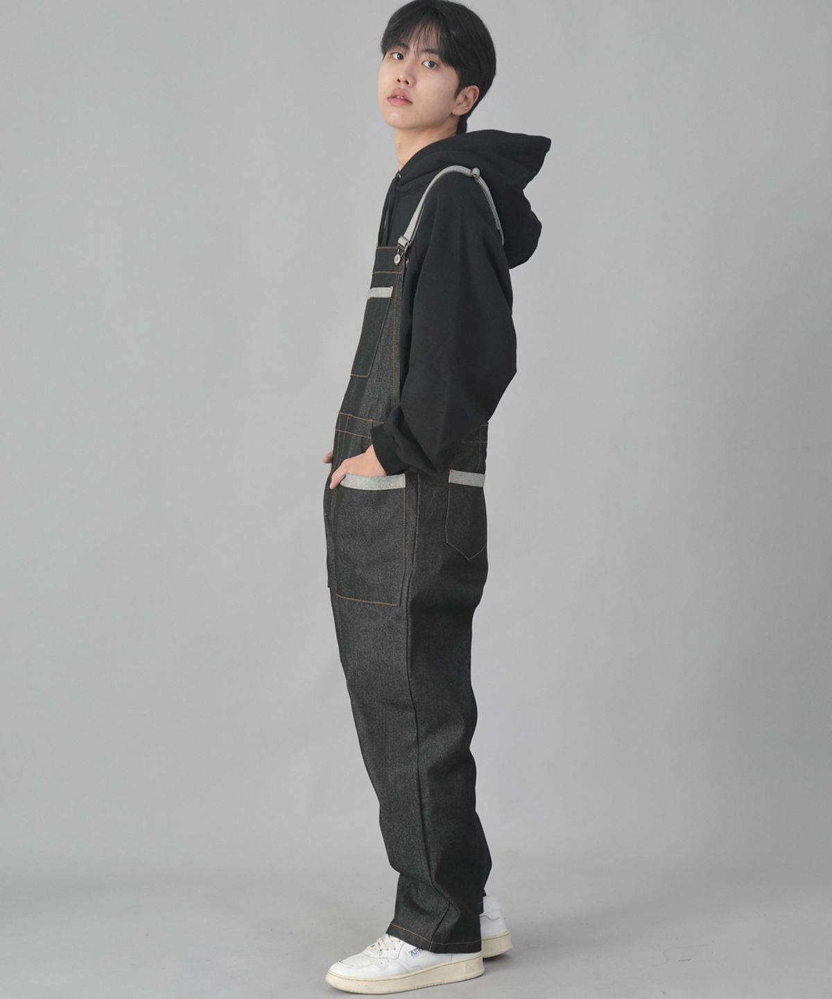 세인트크루(SAINTCREW) 카펜터즈 오버롤 CPT-620 데님 블랙