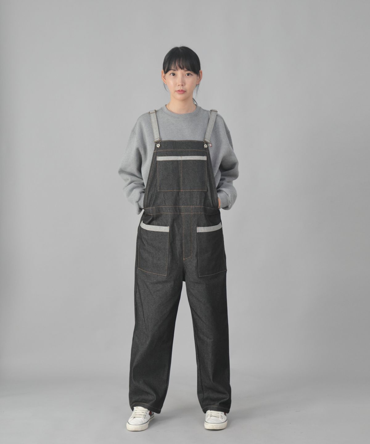 세인트크루(SAINTCREW) 카펜터즈 오버롤 CPT-620 데님 블랙