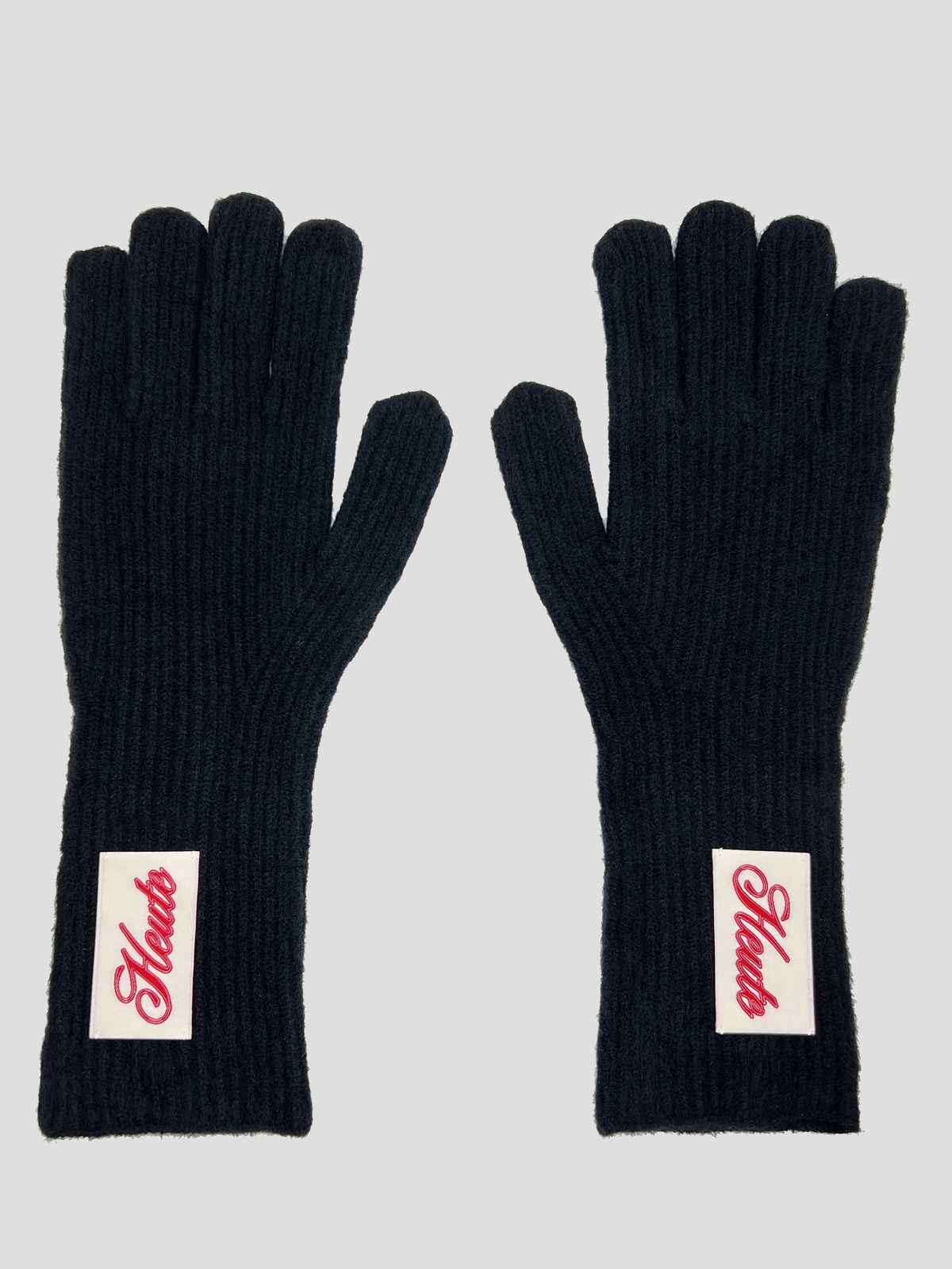 호이테(HEUTE) HET FINGER HOLE KNIT GLOVES (BLACK)