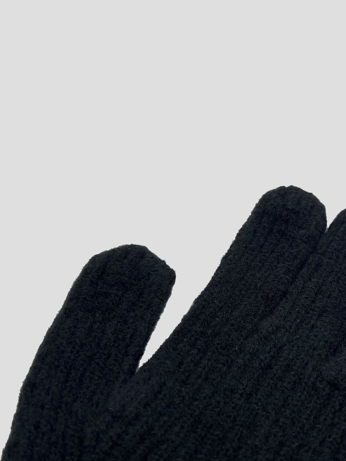 호이테(HEUTE) HET FINGER HOLE KNIT GLOVES (BLACK)