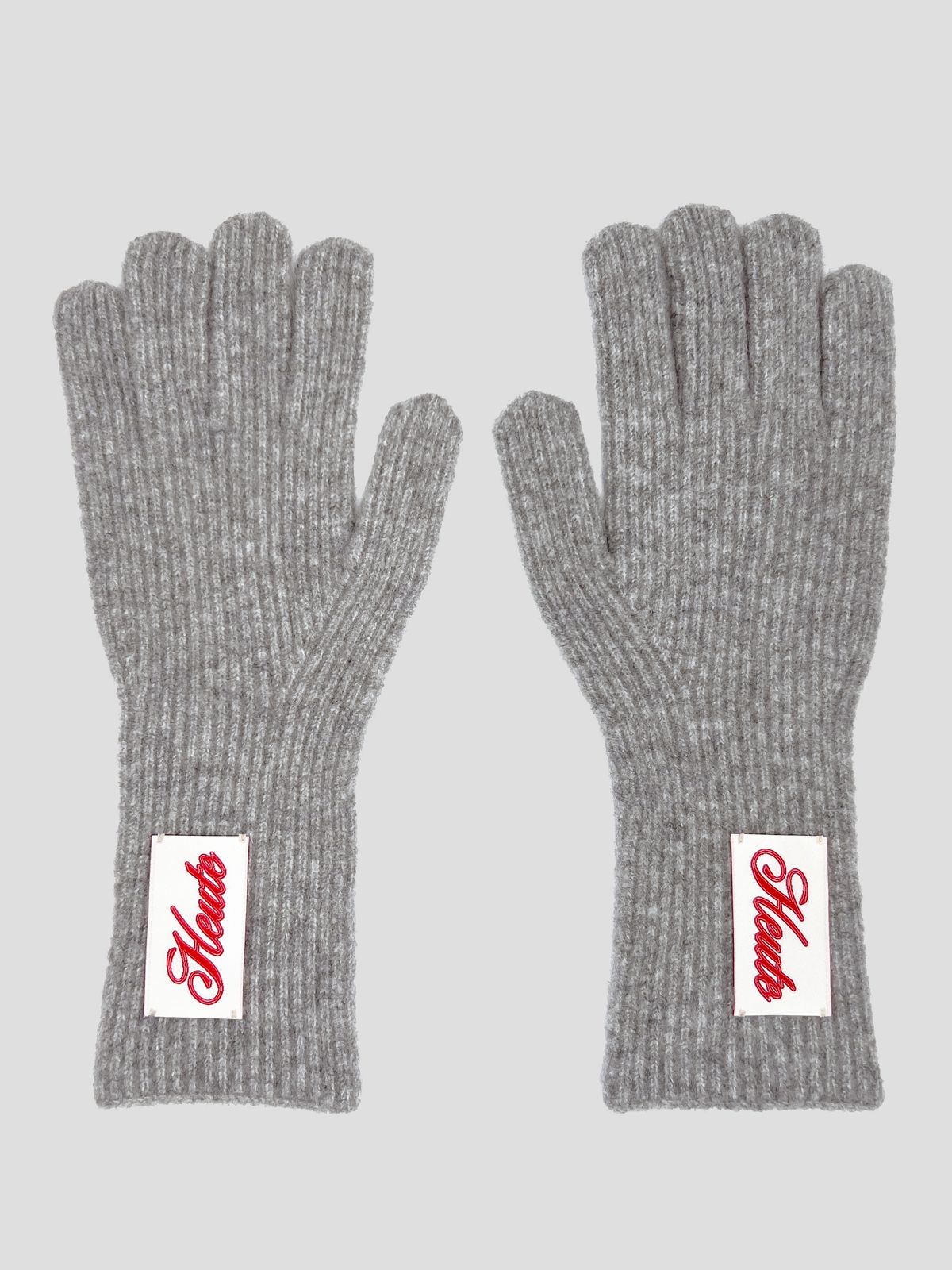 호이테(HEUTE) HET FINGER HOLE KNIT GLOVES (GREY)