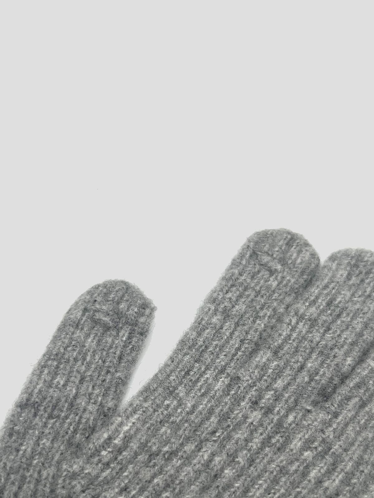호이테(HEUTE) HET FINGER HOLE KNIT GLOVES (GREY)