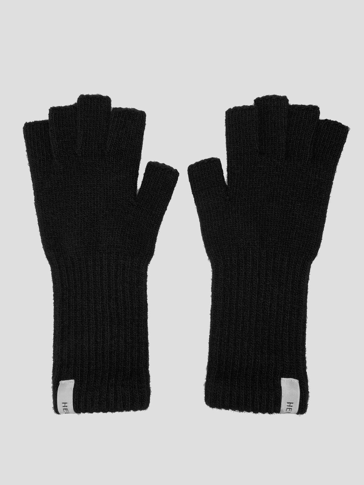 호이테(HEUTE) HET HAIF FINGER GLOVES (BLACK)