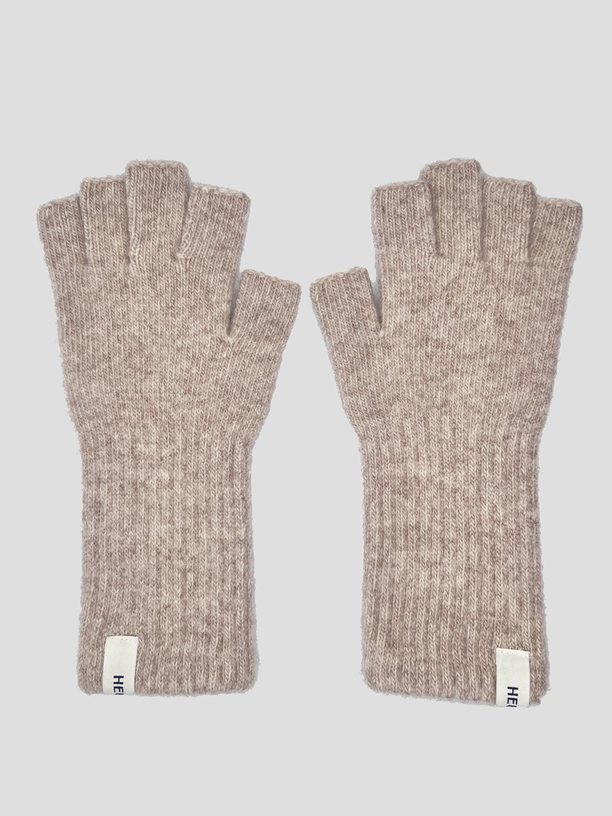 호이테(HEUTE) HET HAIF FINGER GLOVES (BEIGE)