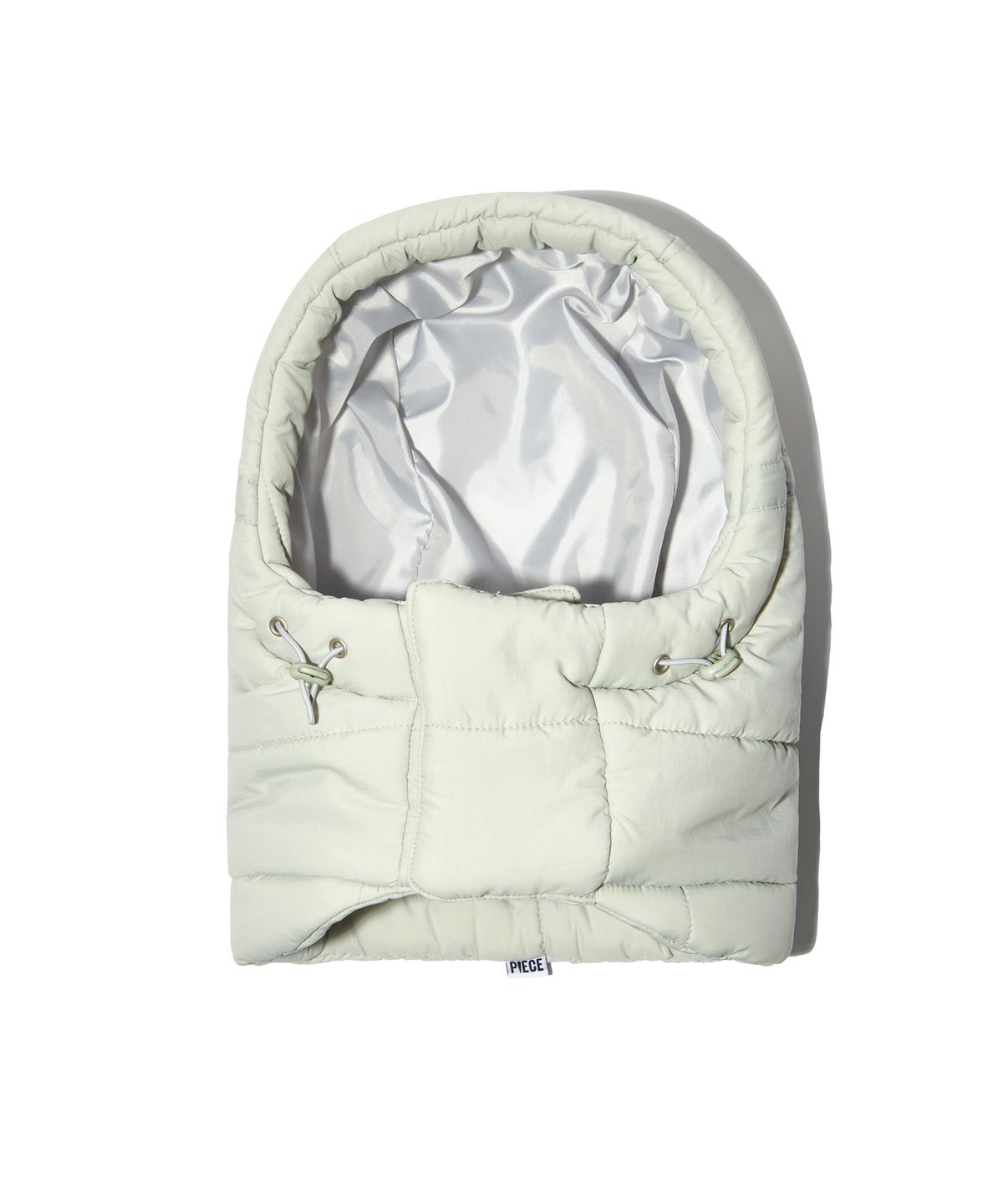 피스메이커(PIECE MAKER) RIBBON PADDED HOODIE WARMER (GREY)