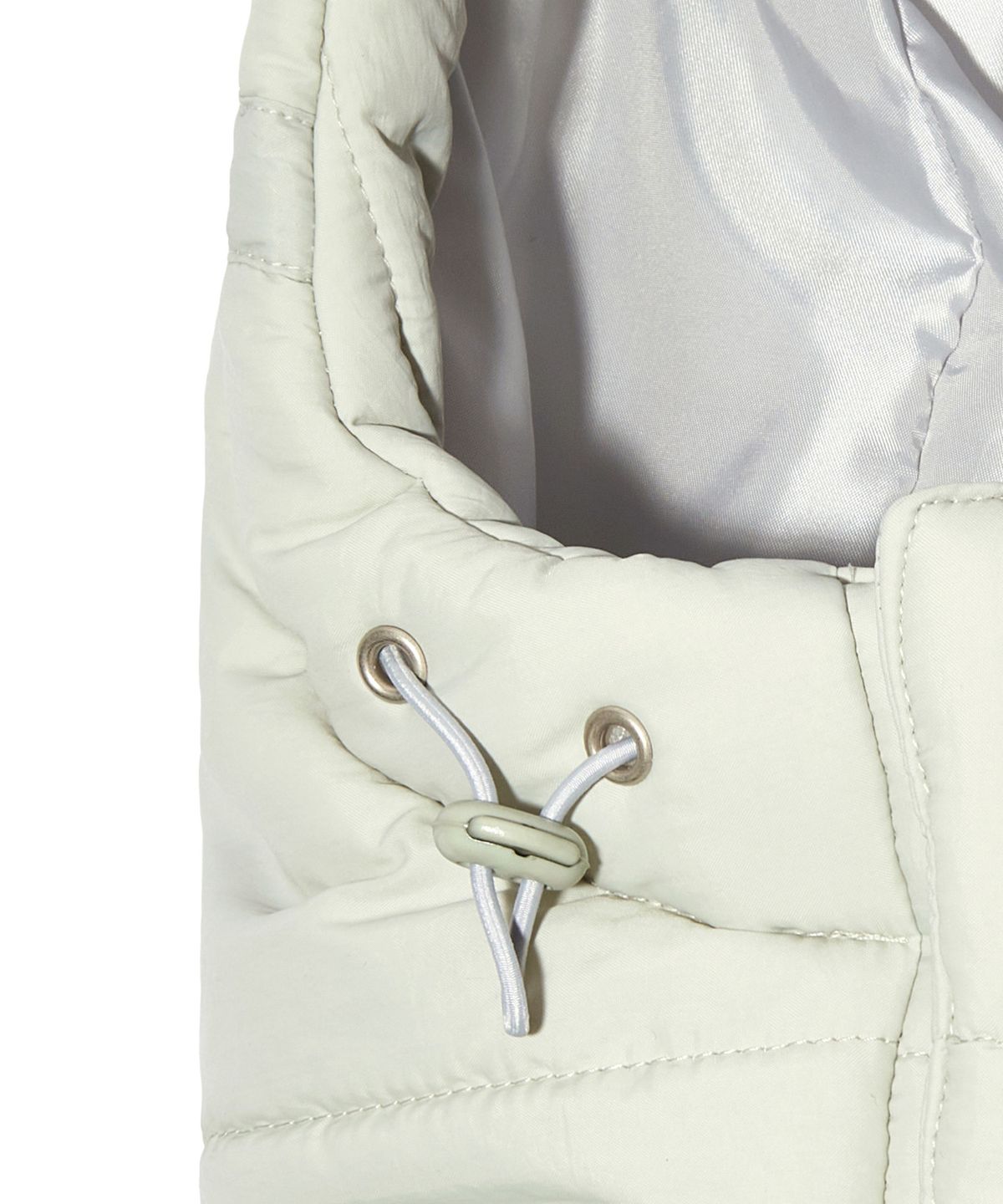 피스메이커(PIECE MAKER) RIBBON PADDED HOODIE WARMER (GREY)
