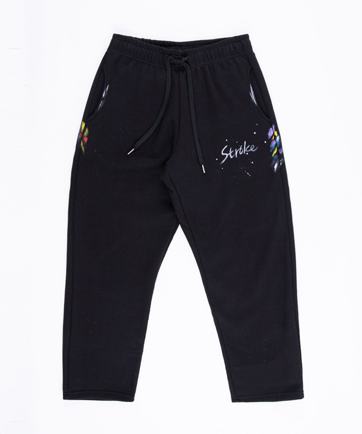 스트라이크(STRIKE) Artwork Cotton Relaxed Pants (BLACK)