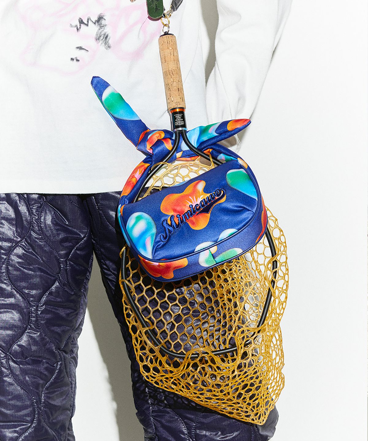 미미카위(MIMICAWE) MM KNOT HOBO BAG/POPPY HEART BLUE