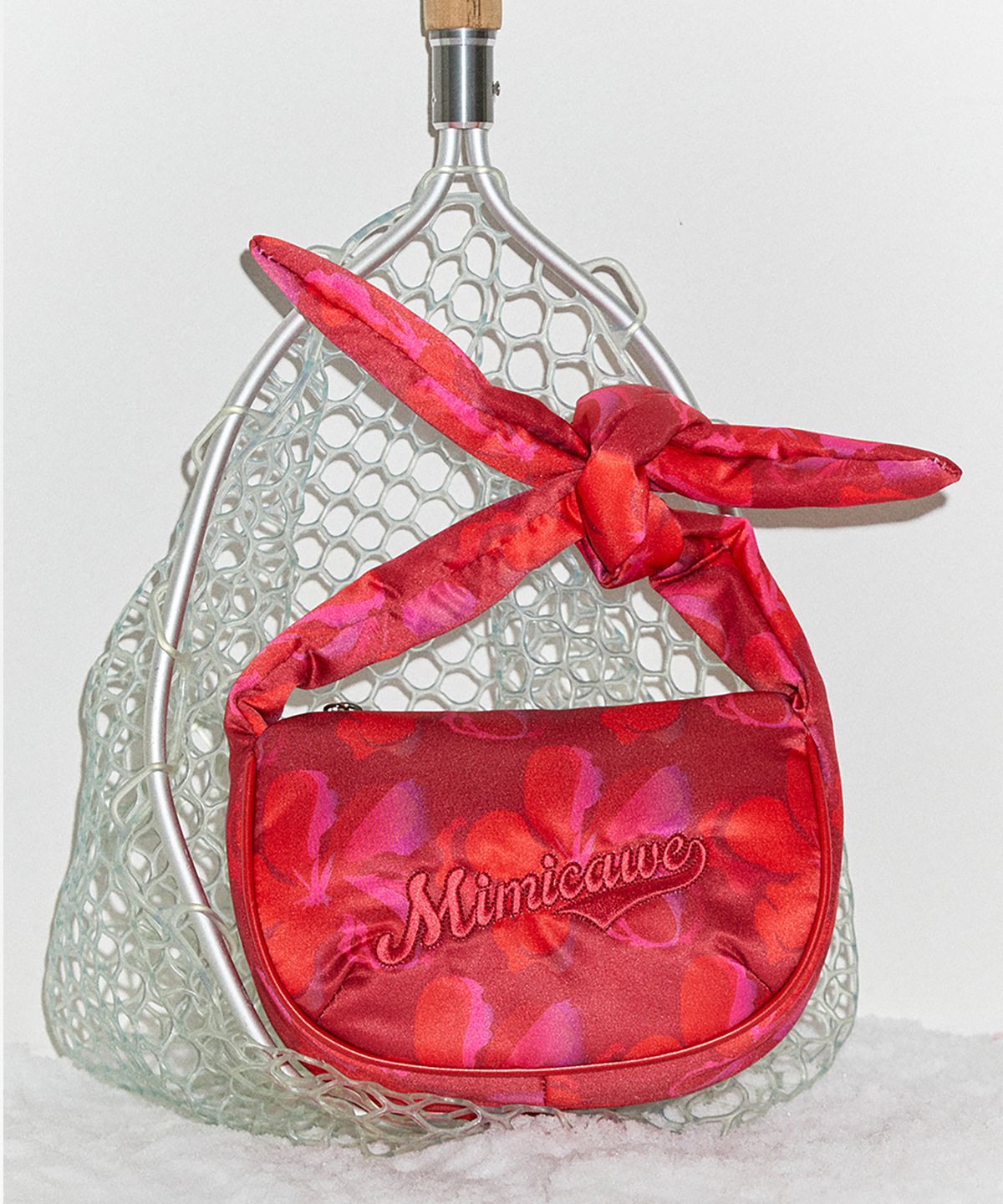 미미카위(MIMICAWE) MM KNOT HOBO BAG/WILD POPPY RED