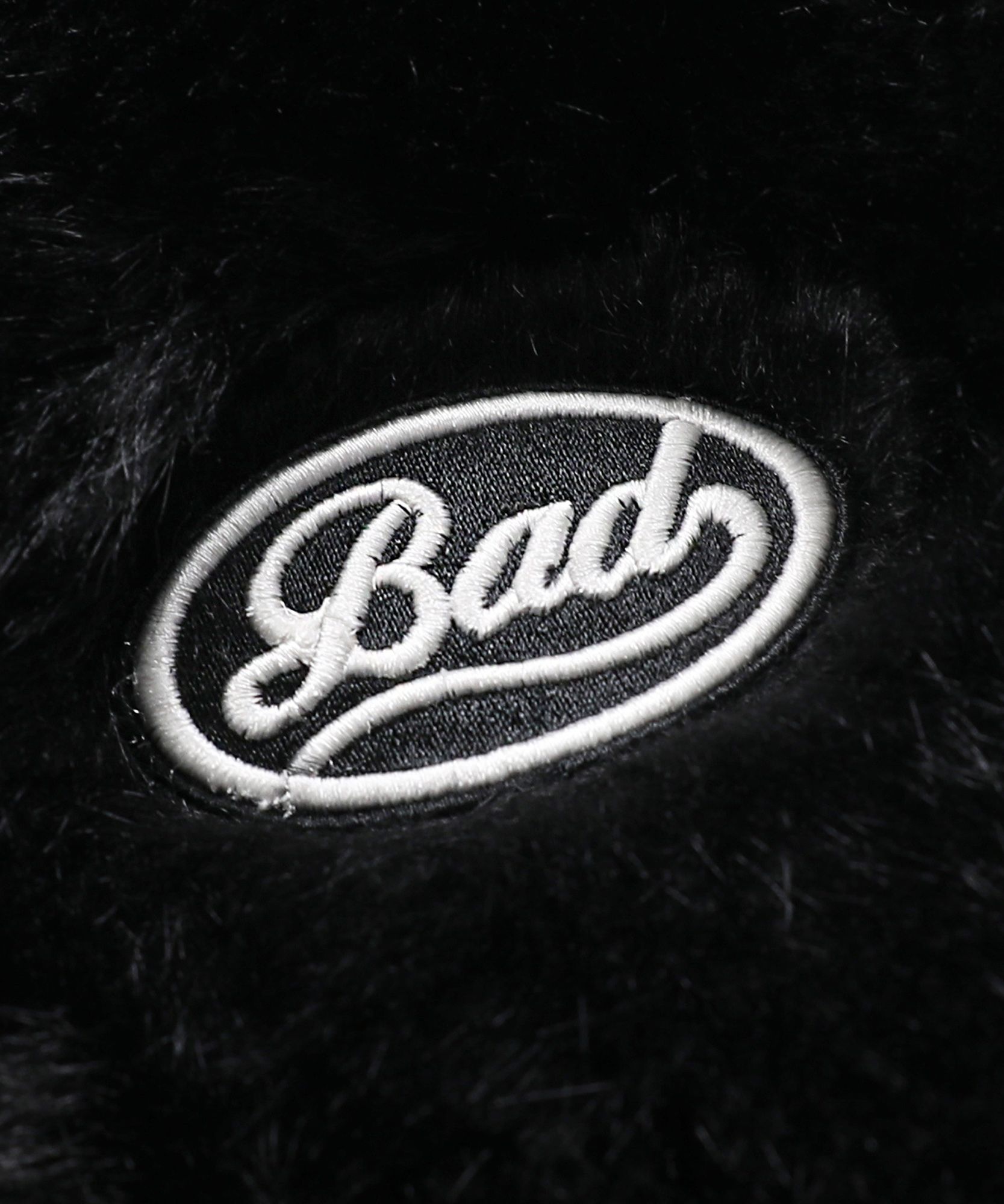 MUSINSA | BADBLOOD Panda Varsity Jacket - Black/Cream