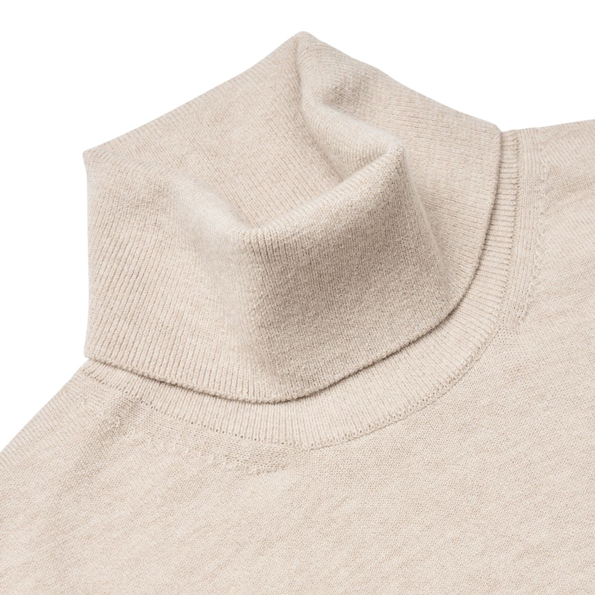 베르노(VERNO) [Casual] turtle-neck knit Oatmeal