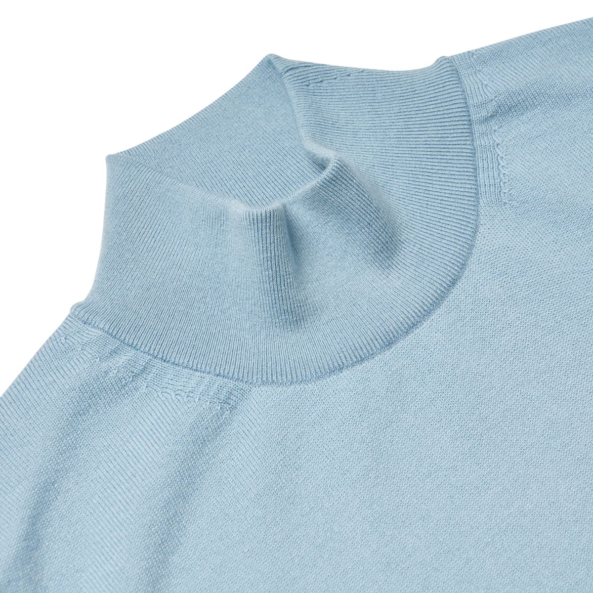 베르노(VERNO) [Casual] mock-neck knit Sky blue