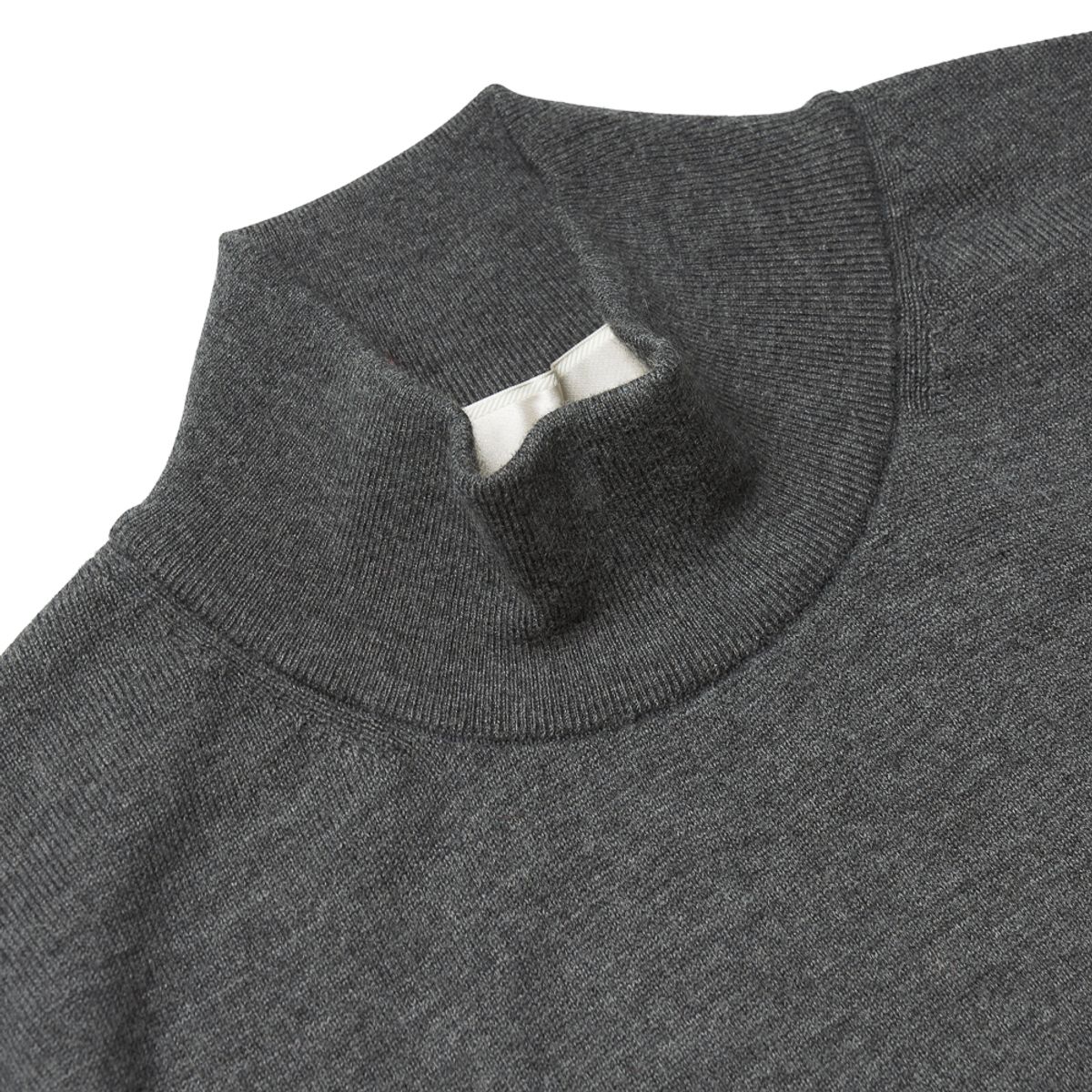 베르노(VERNO) [Casual] mock-neck knit Charcoal