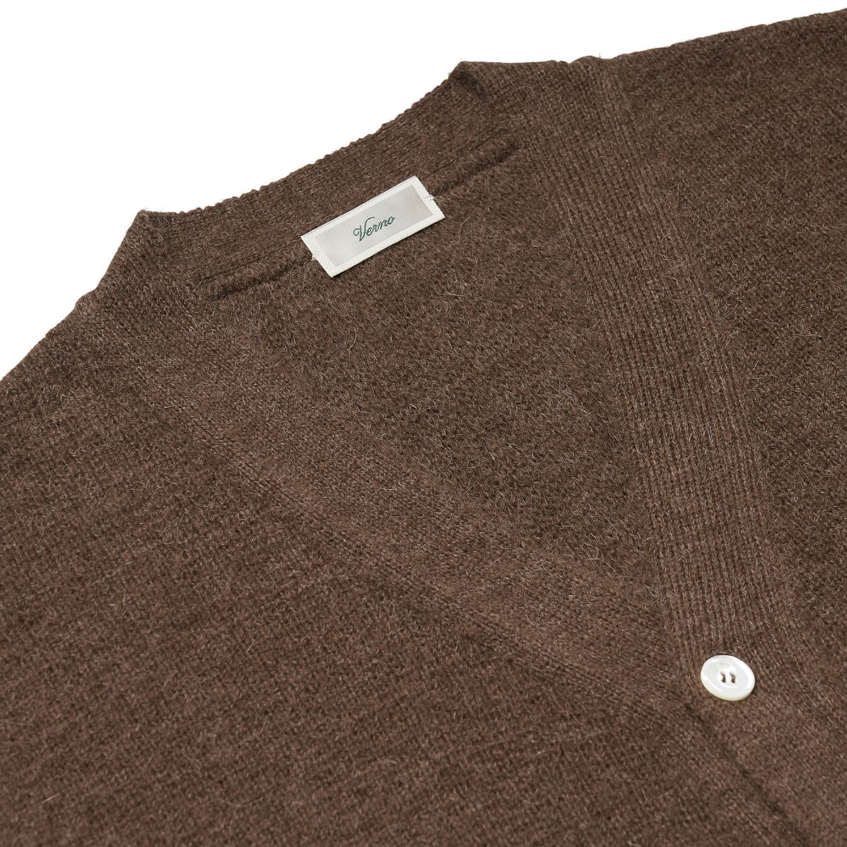 베르노(VERNO) [Casual] Alpaca cardigan knit Brown