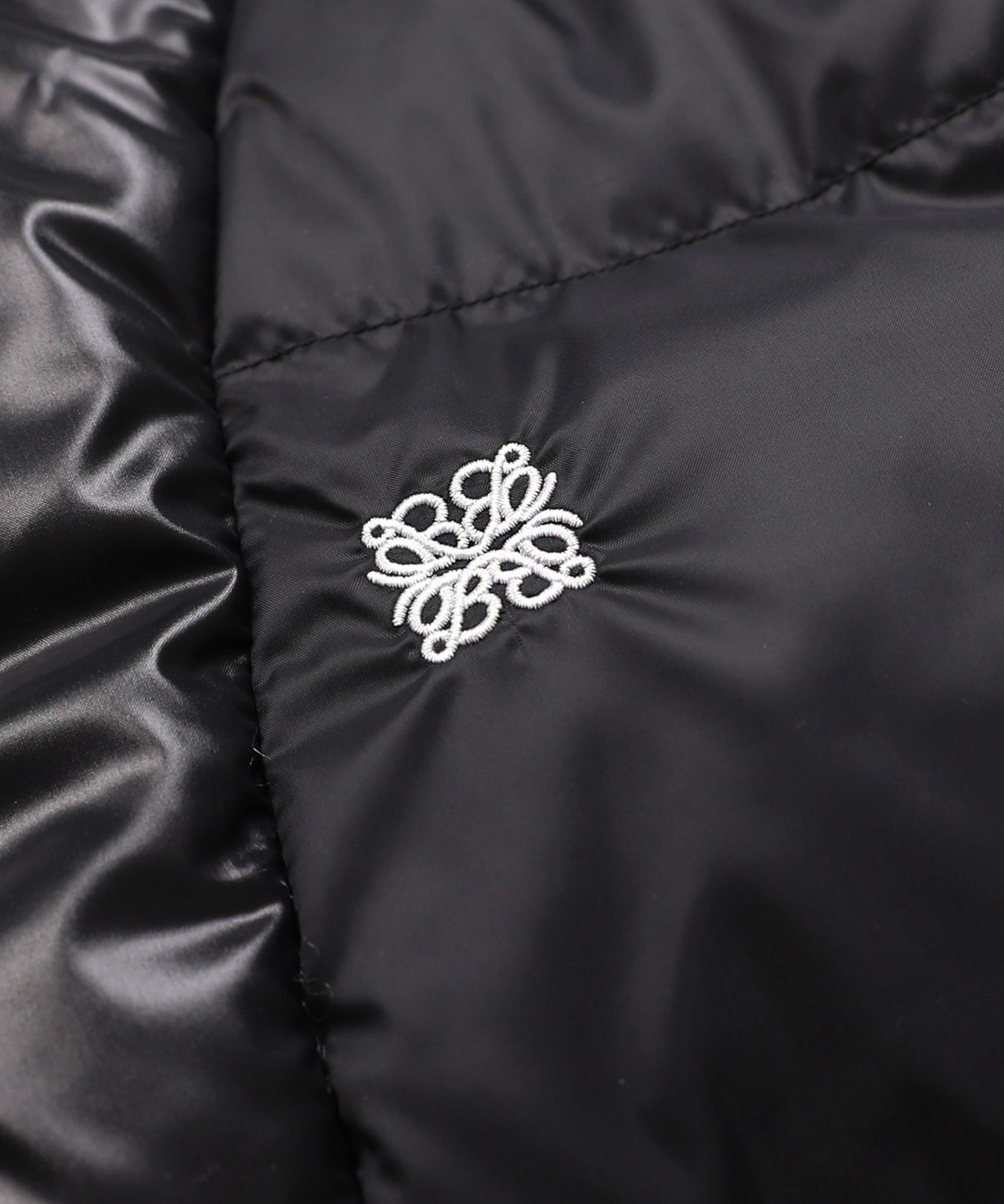 MUSINSA | BADBLOOD Dusky reversible puffer jacket - black nylon