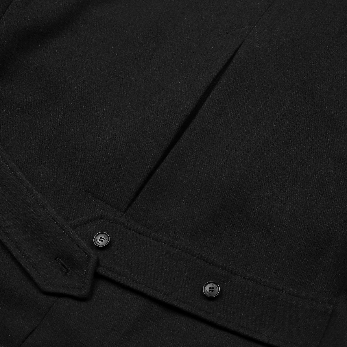 솔티(SORTIE) Bonheur Wool Polo Coat (Black)