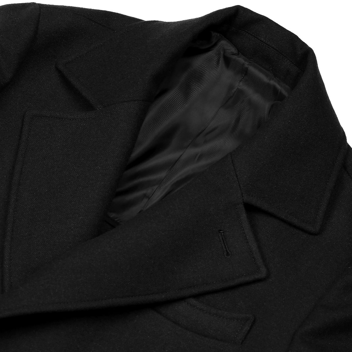 솔티(SORTIE) Bonheur Wool Polo Coat (Black)