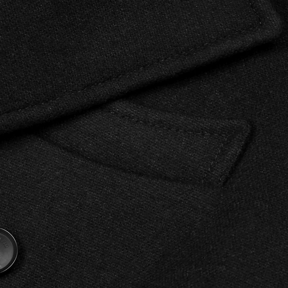 솔티(SORTIE) Bonheur Wool Polo Coat (Black)