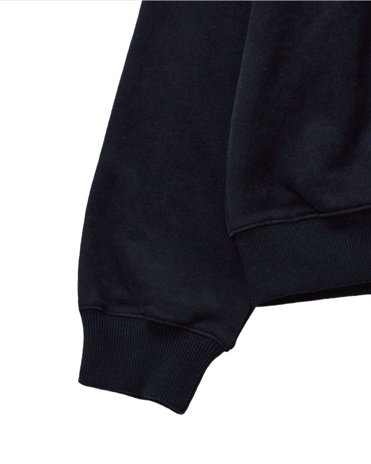 더뮤지엄비지터(THEMUSEUMVISITOR) TV HEART LOGO SWEATSHIRTS (BLACK)