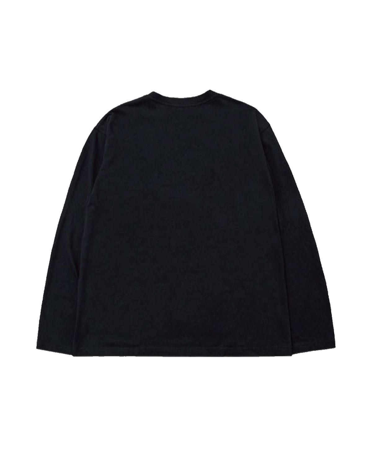 더뮤지엄비지터(THEMUSEUMVISITOR) TV HEART LOGO LONG SLEEVE (BLACK)