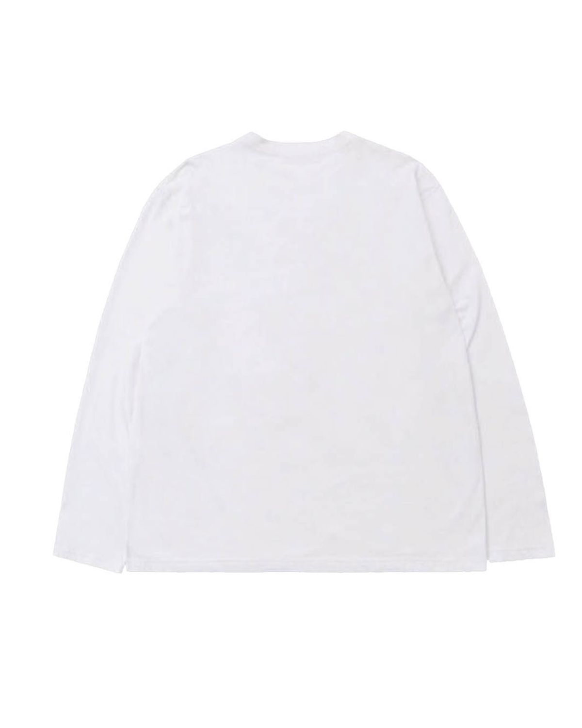더뮤지엄비지터(THEMUSEUMVISITOR) TV HEART LOGO LONG SLEEVE (WHITE)
