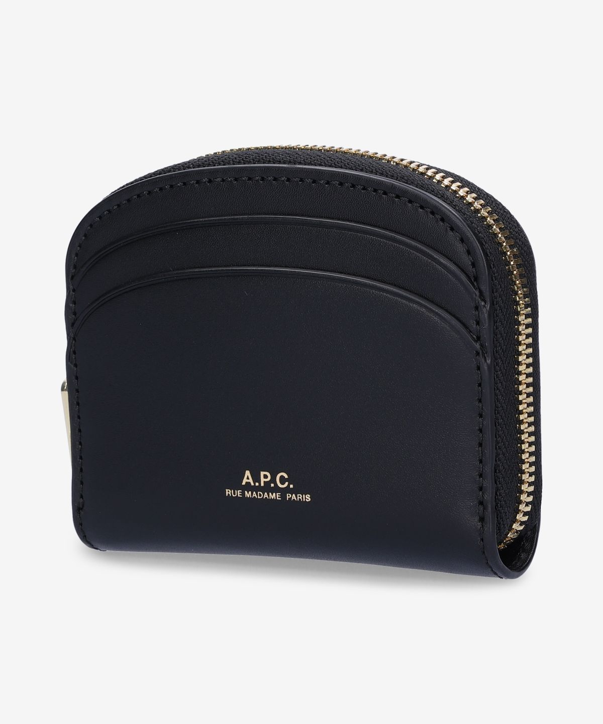 아페쎄(A.P.C.) 미니 컴팩트 데미 룬 반지갑 - 블랙 / PXAWVF63437LZZ