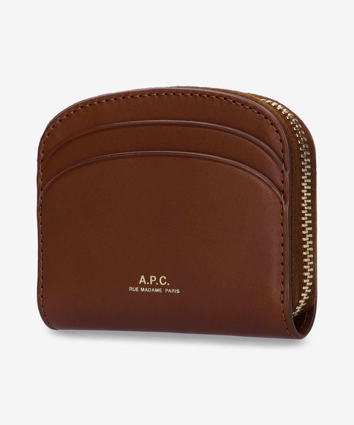 아페쎄(A.P.C.) 미니 컴팩트 데미 룬 반지갑 - 브라운 / PXAWVF63437CAD