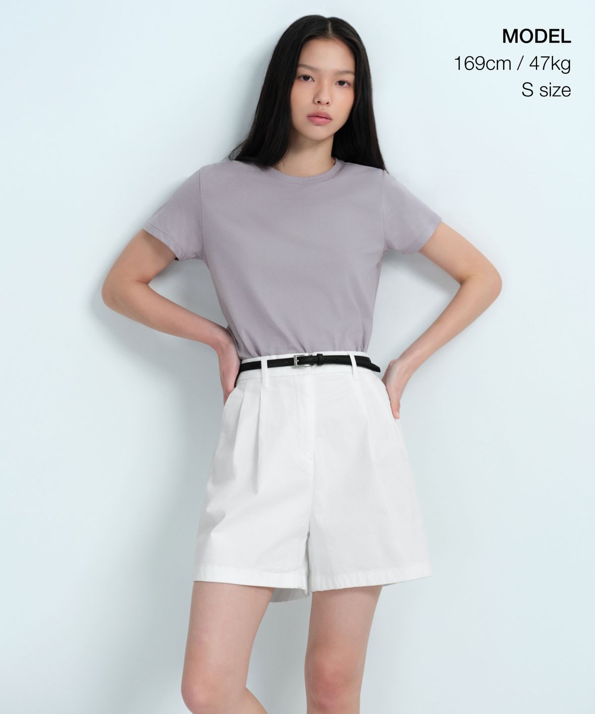 무신사 스탠다드 우먼(MUSINSA STANDARD WOMAN) 우먼즈 모달 블렌드 베이식 크루 넥 티셔츠 [퍼플 그레이]